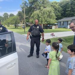 officers with children fun day