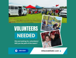 Volunteers at different town events