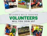 Several images of volunteers at various events and working on community projects