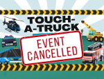 Touch-A-Truck flyer with cancelation notice