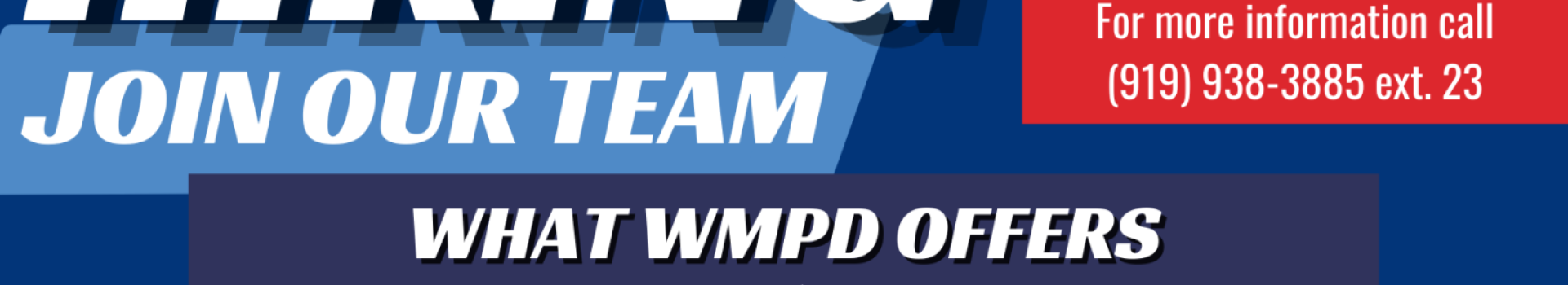 WMPD Full-Time Police Officer Vacancy