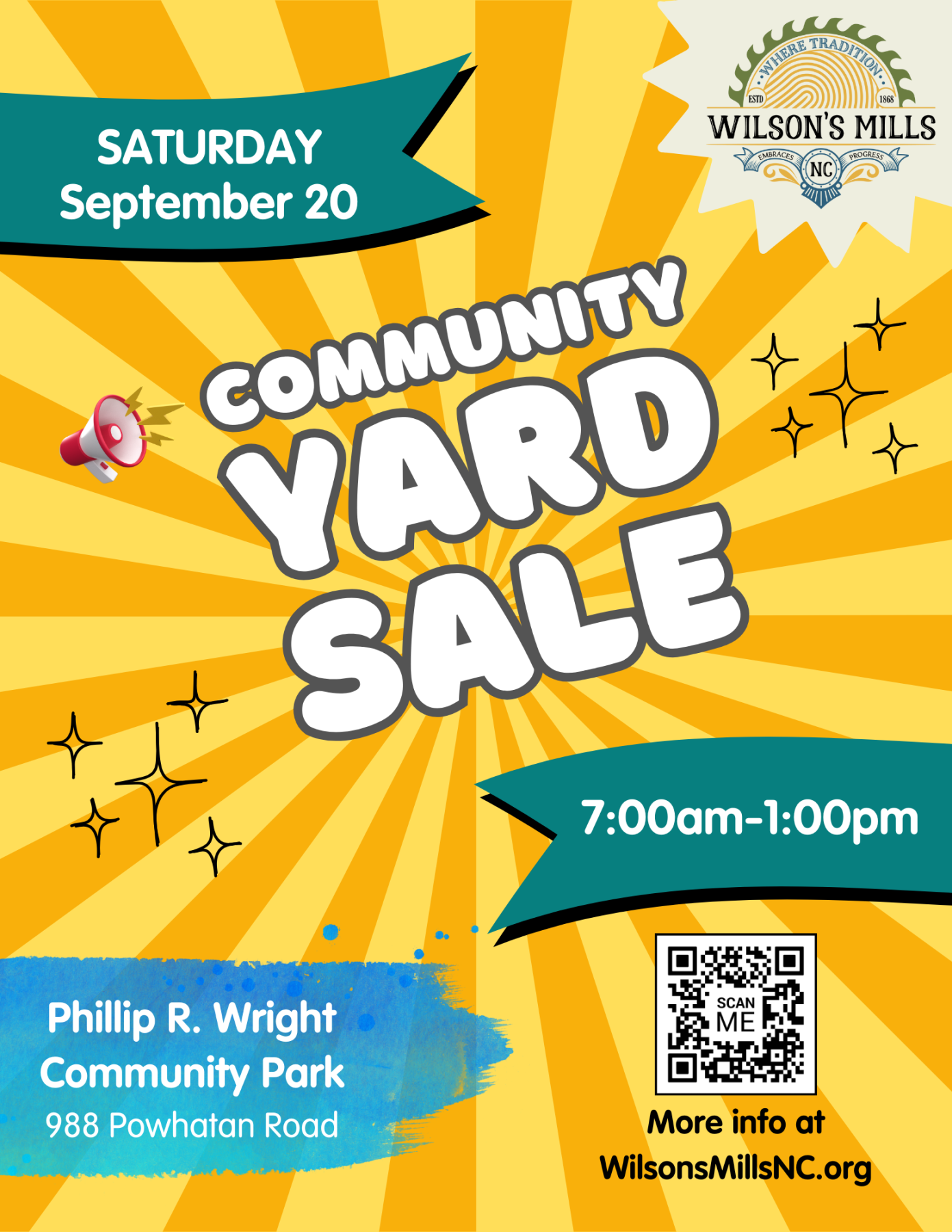 Community Yard Sale Sign