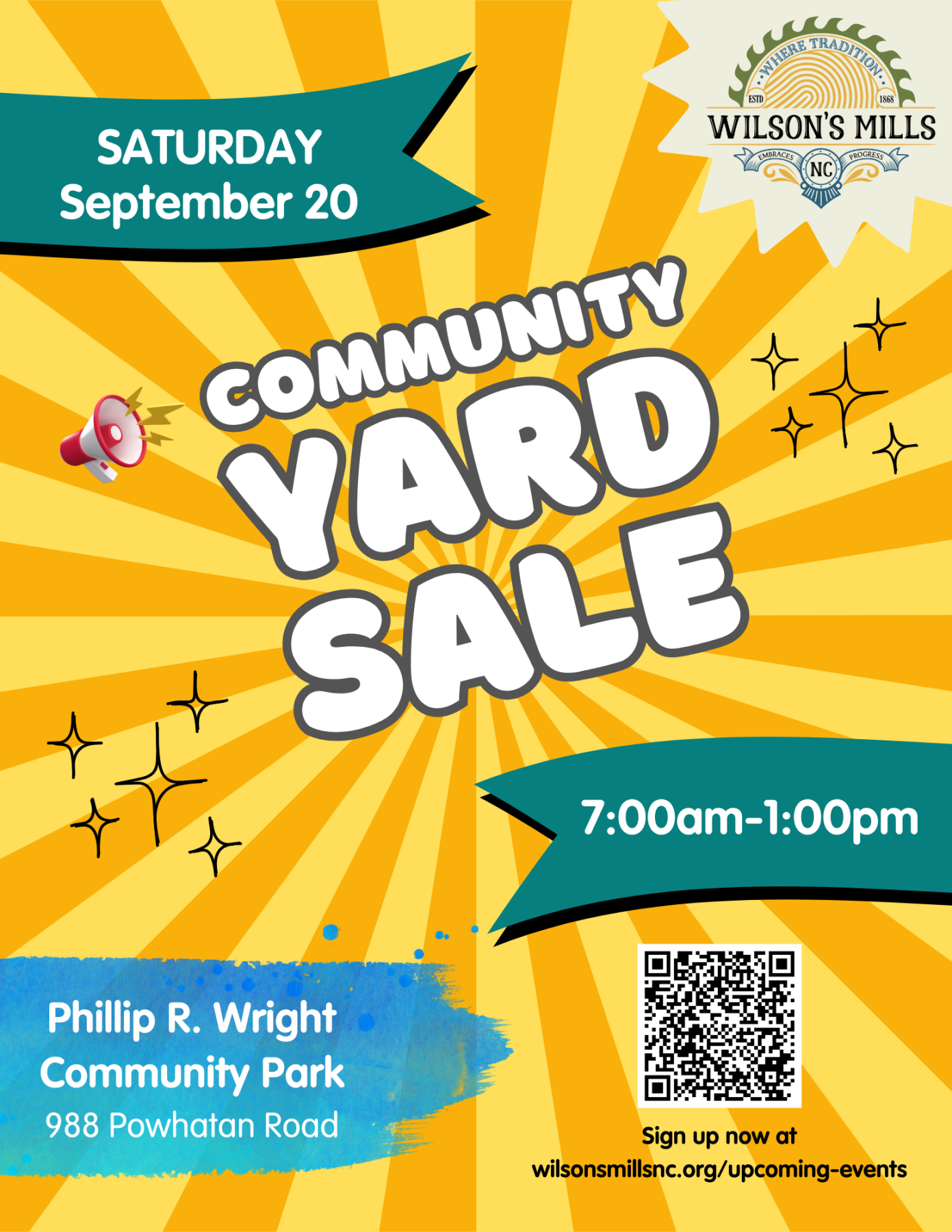 Community Yard Sale Sign