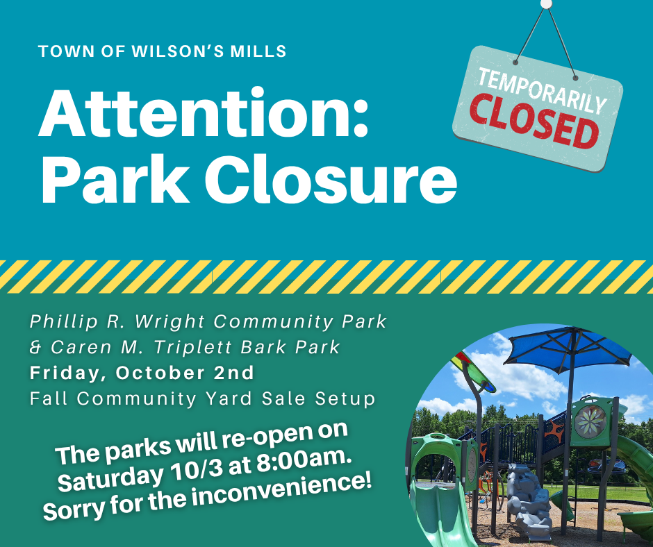 Park Closure 10/3