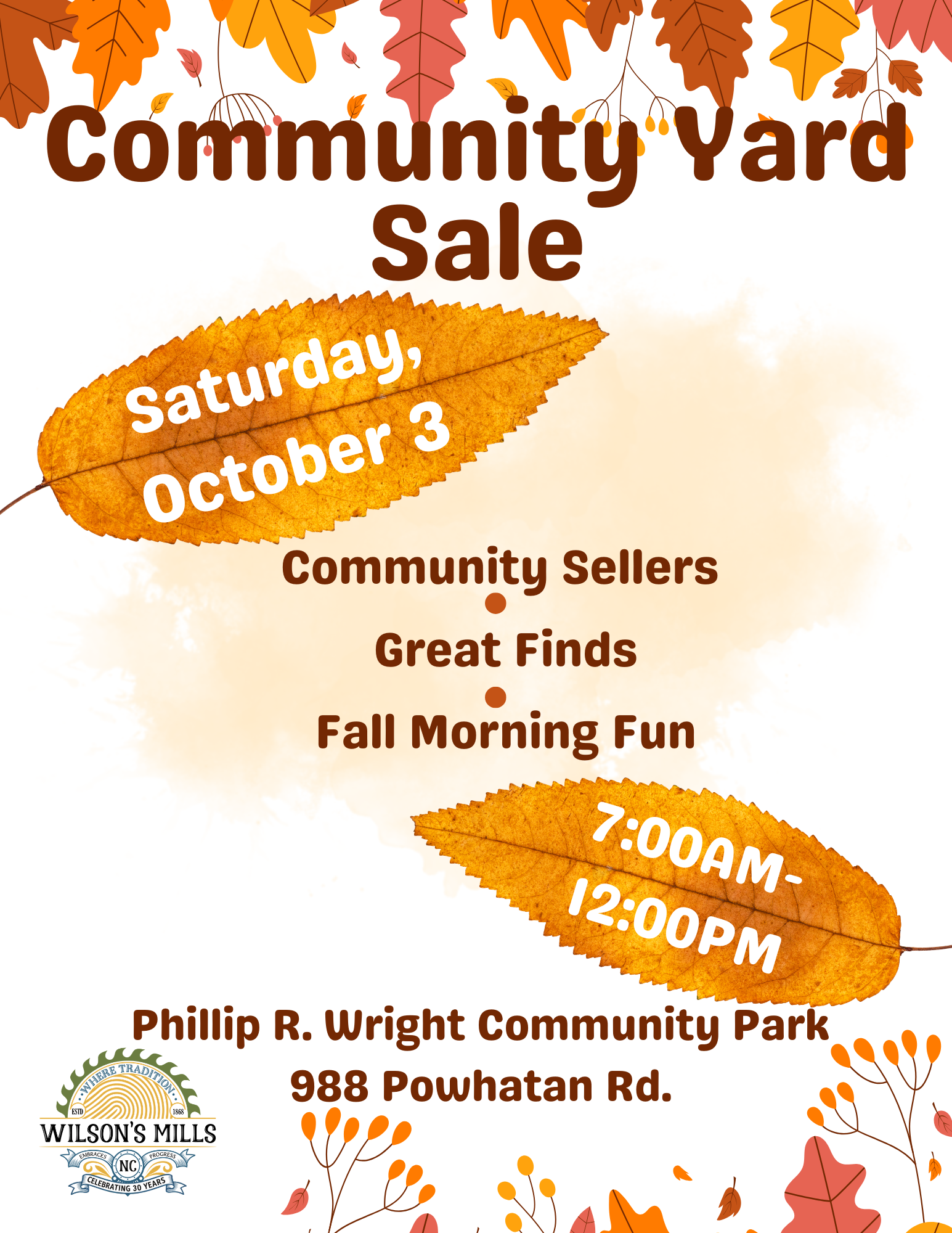 Yard sale flyer