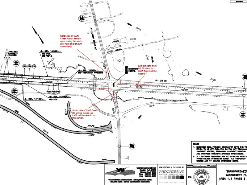 Closure of Swift Creek Road