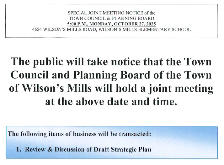 Special joint meeting notice